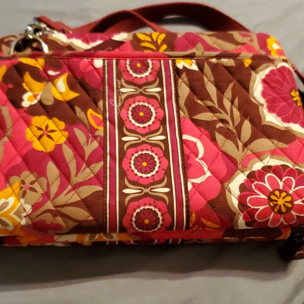 Vera Bradley crossbody hard case under fabric for electronic device